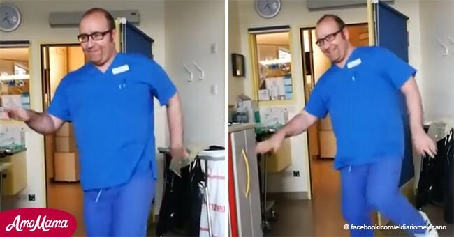 Der Arzt hat seinem 4-jährigen Patienten versprochen, zu tanzen, wenn es dem Jungen besser geht. Sein Tanz wurde viral