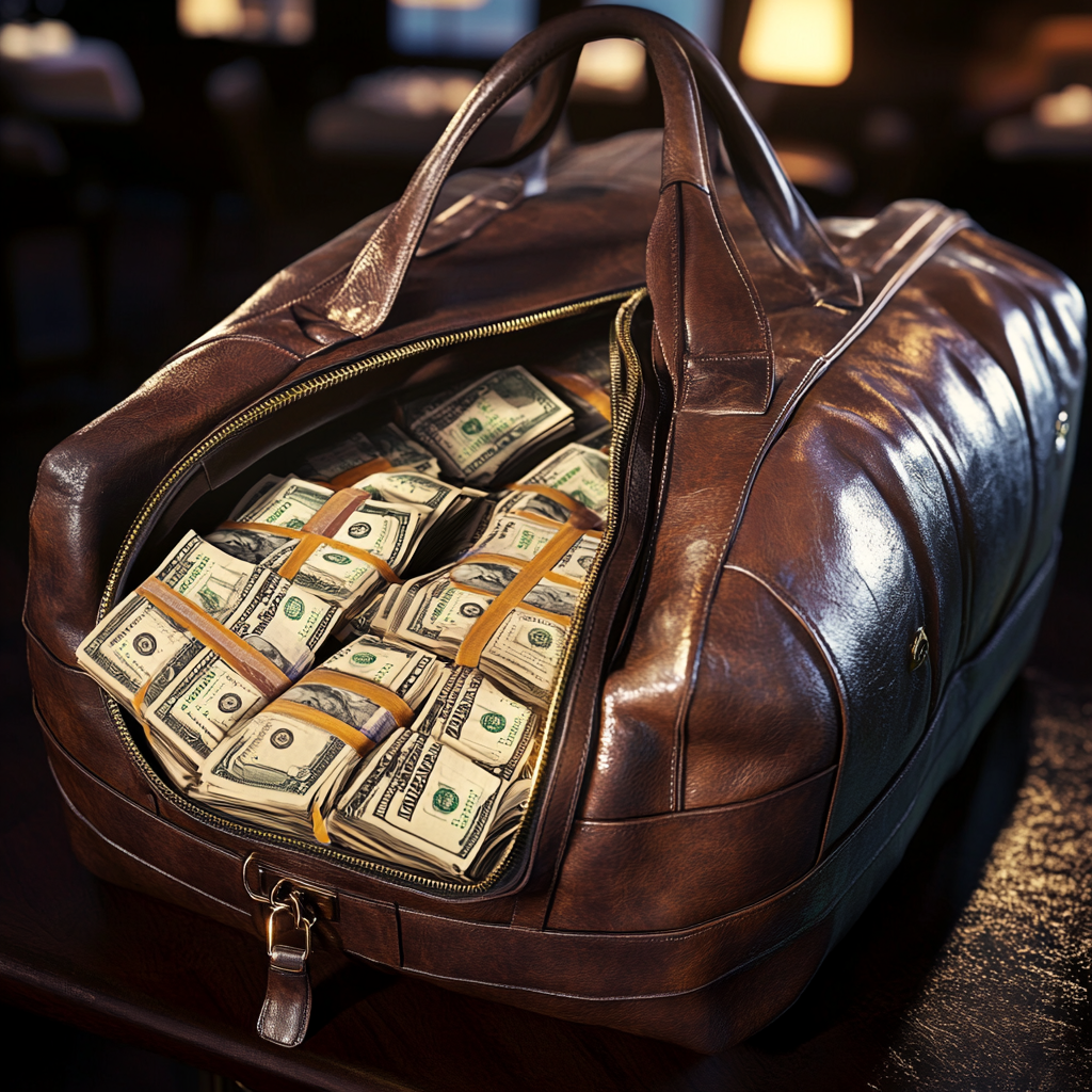 Geld in einer Tasche versteckt | Quelle: Midjourney
