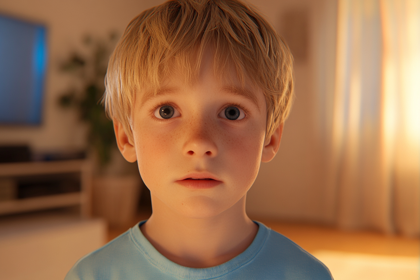 Ein besorgter Junge | Quelle: Midjourney