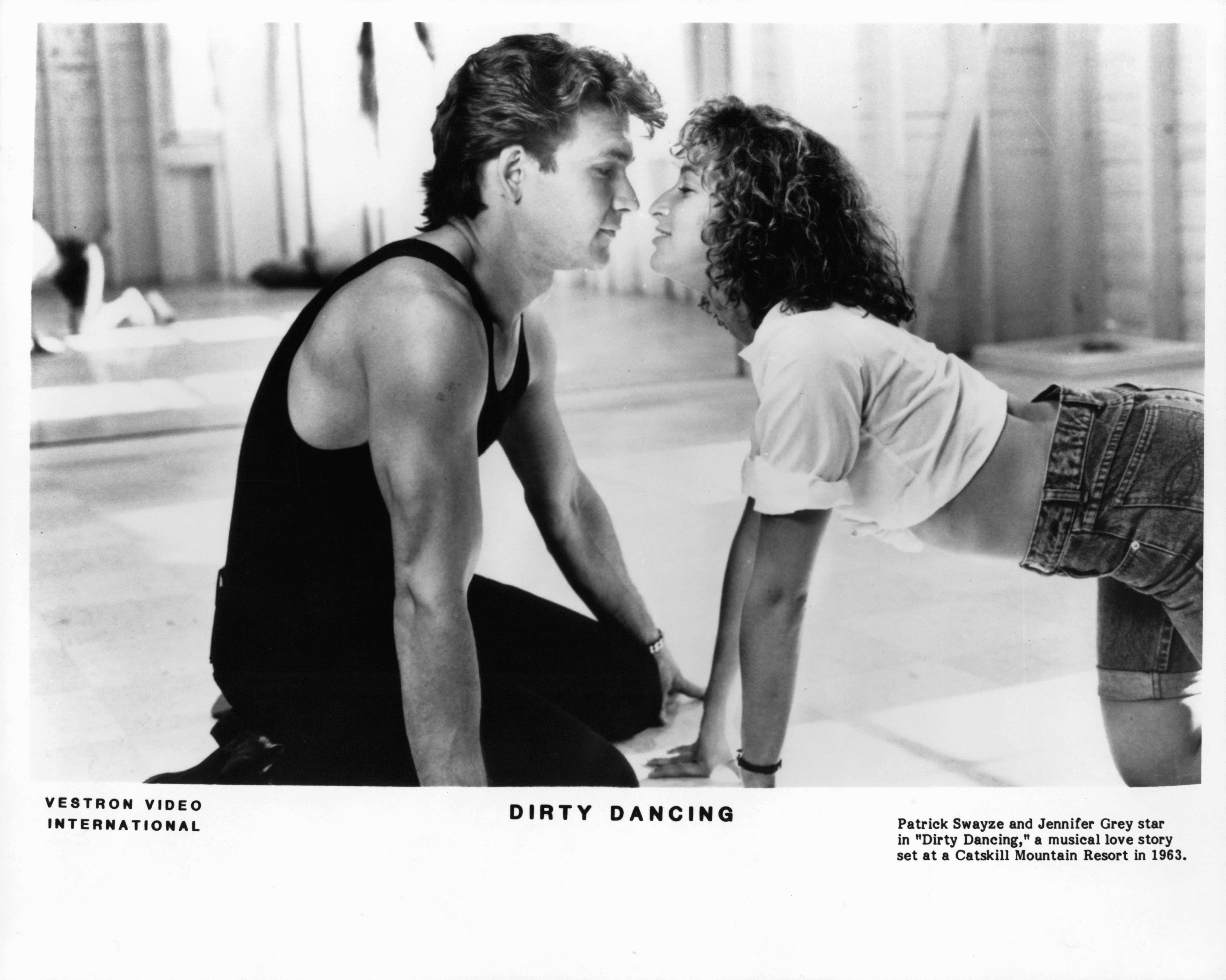 Patrick Swayze und Jennifer Grey in "Dirty Dancing", ca. 1987. | Quelle: Getty Images