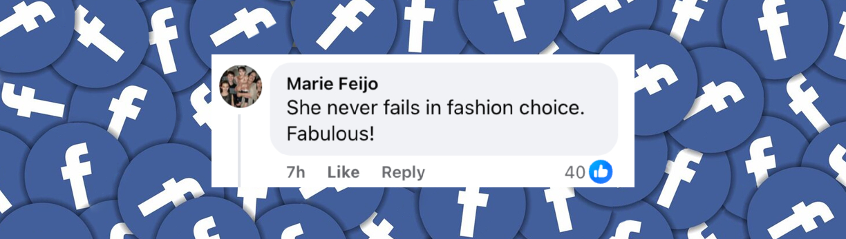 Ein Fan kommentiert Amal Clooneys Auftritt bei den Tony Awards, vom Juni 2025 | Quelle: Facebook/E!News