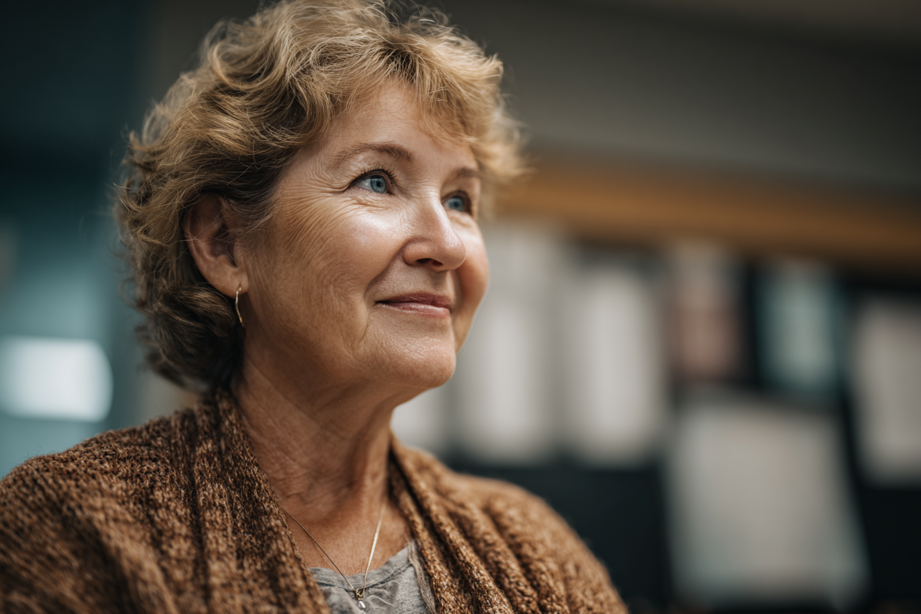 Eine lächelnde Frau | Quelle: Midjourney