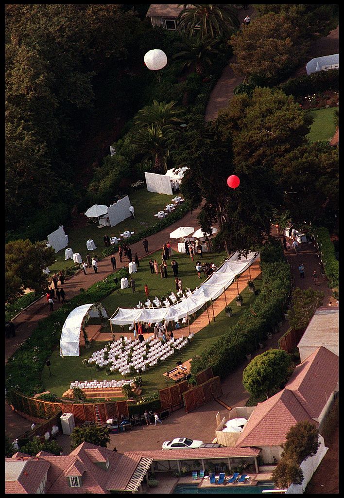 Ort der Hochzeit von Pitt und Aniston, 2000 | Quelle: Getty Images
