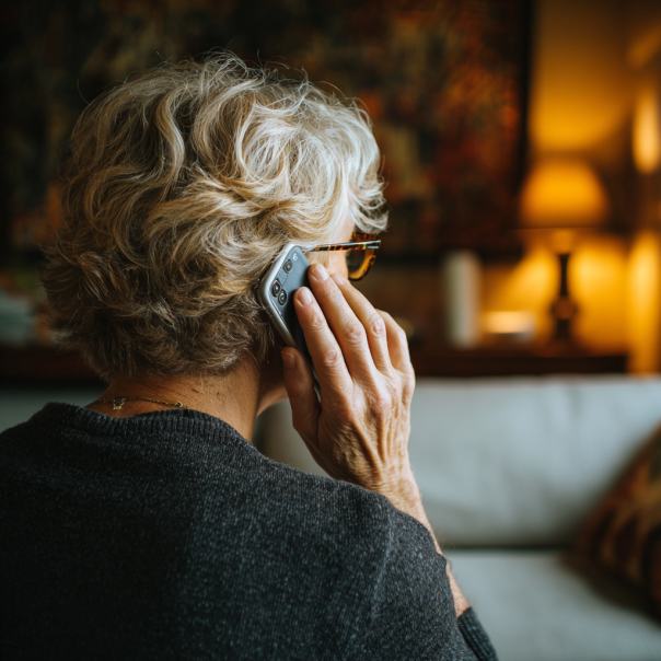 Eine Frau bei einem Telefonat | Quelle: Midjourney