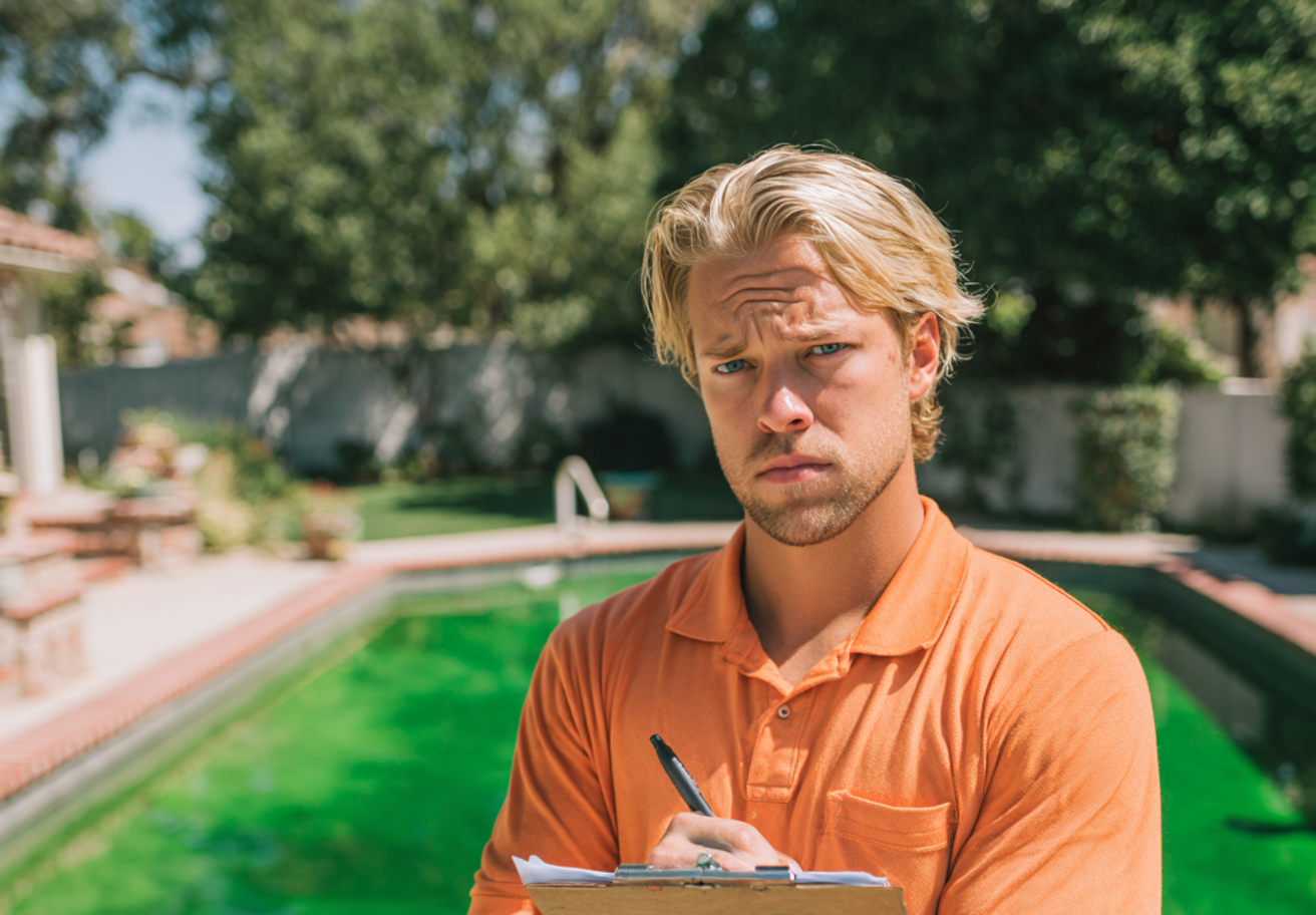 Ein stirnrunzelnder Mann, der ein Klemmbrett hält | Quelle: Midjourney