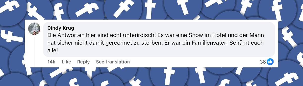 Ein Nutzerkommentar | Quelle: facebook.com/bild