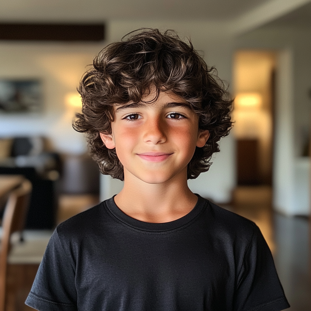 Eine Nahaufnahme eines kleinen Jungen | Quelle: Midjourney