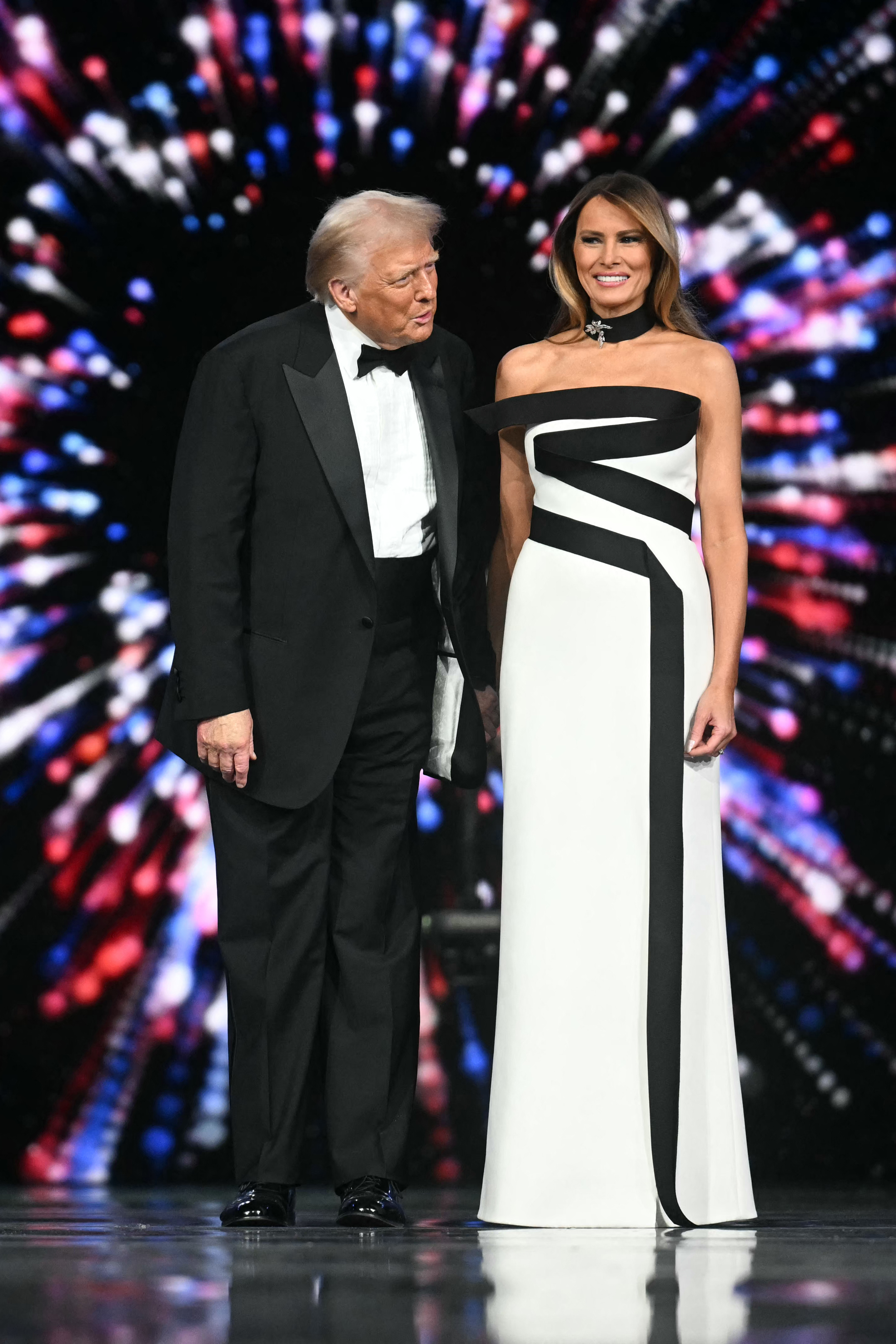 US-Präsident Donald Trump und First Lady Melania Trump kommen am 20. Januar 2025 zum Liberty Inaugural Ball in Washington, DC | Quelle: Getty Images