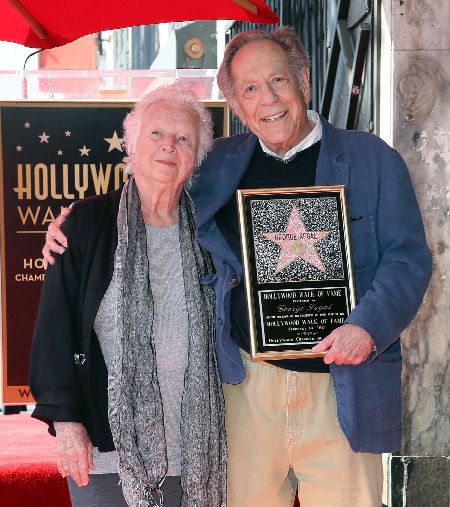 George Segal and wife Sonia Schultz Greenbaum attend his being honored with a Star on the Hollywood Walk of Fame on February 14, 2017 in Hollywood, California. (Photo by David Livingston) I Source: Getty Images