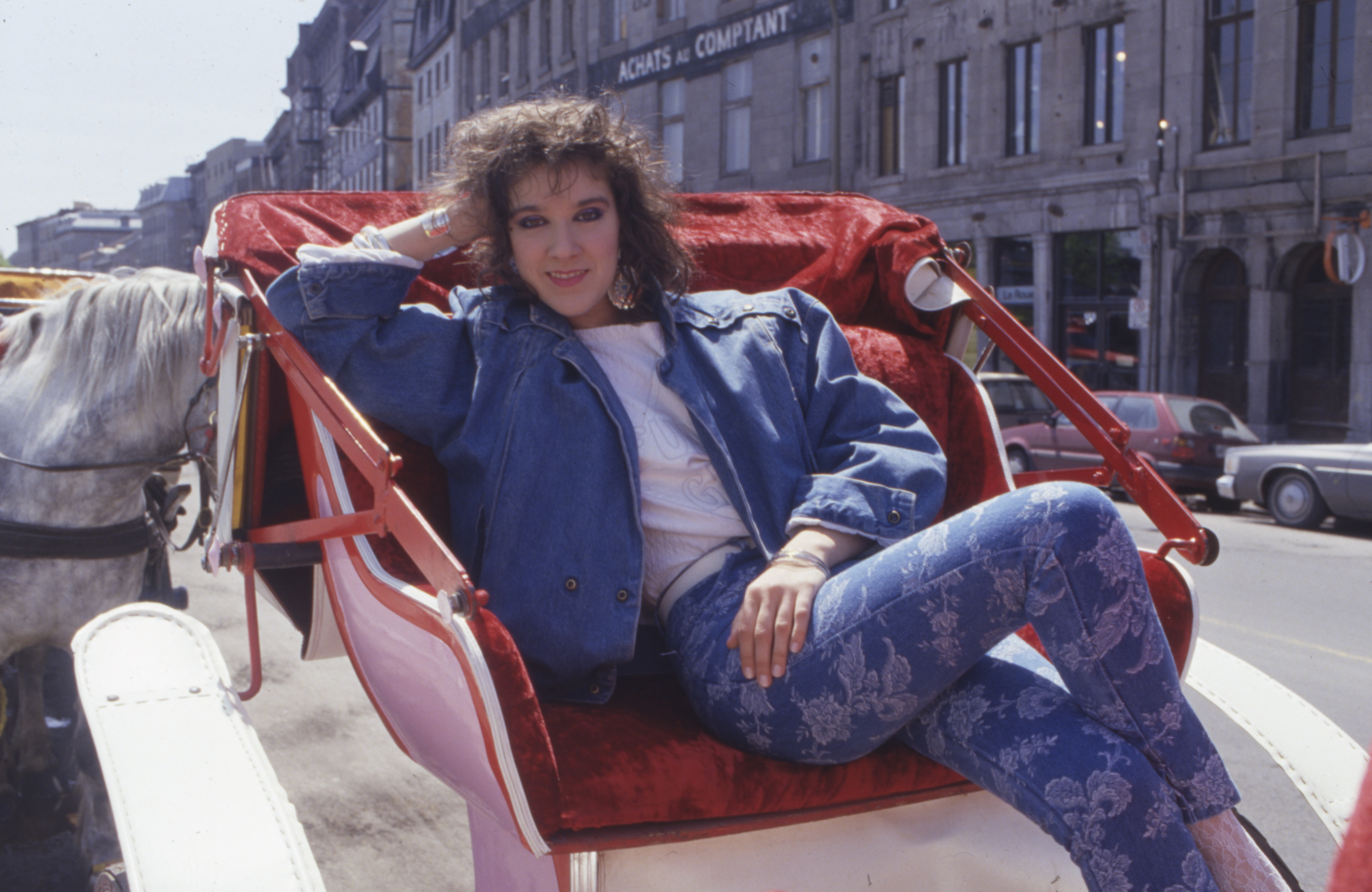 Céline Dion wurde 1987 in Kanada fotografiert. | Quelle: Getty Images