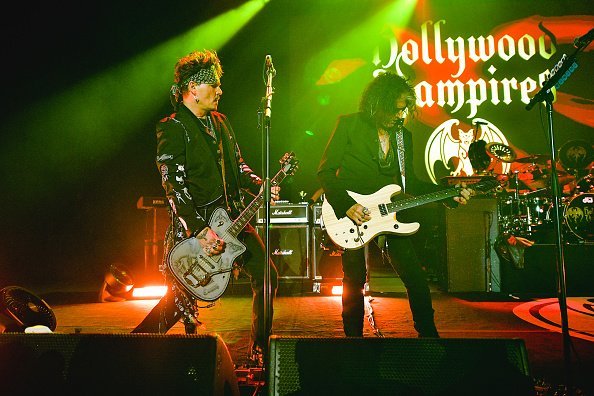 Johnny Depp und The Hollywood Vampires, Greek Theatre, 2019 | Quelle: Getty Images