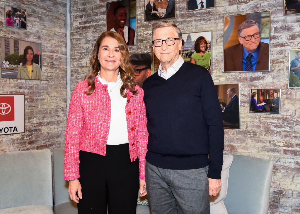Bill und Melinda Gates im CBS Toyota Greenroom vor ihrem Auftritt auf CBS DIESEN MORGEN, 12. Februar 2019 | Quelle: Getty Images