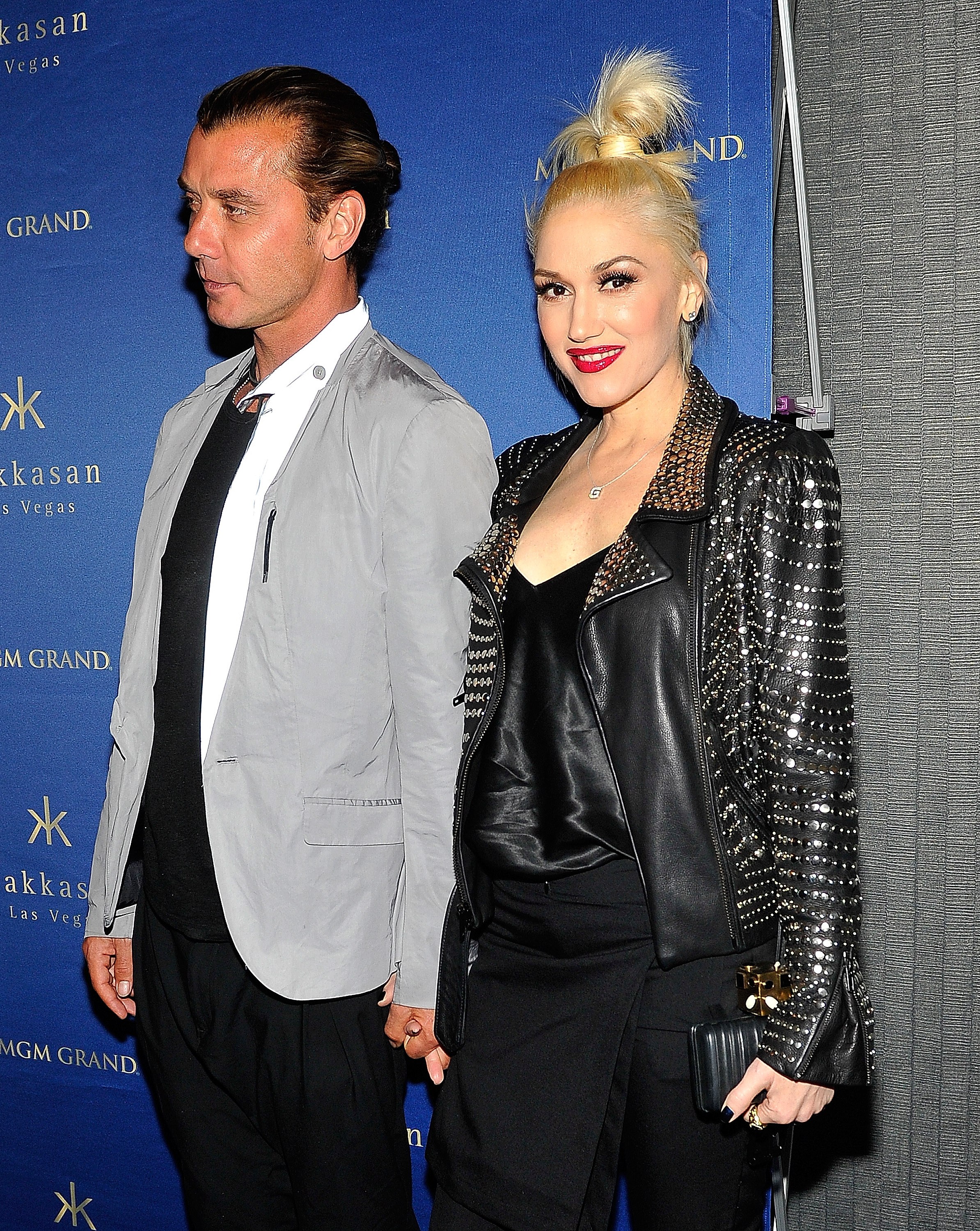 Gavin Rossdale und Gwen Stefani kommen zur Jubiläumsfeier des Hakkasan Las Vegas Restaurant and Nightclub in Las Vegas, Nevada, am 27. April 2014 | Quelle: Getty Images