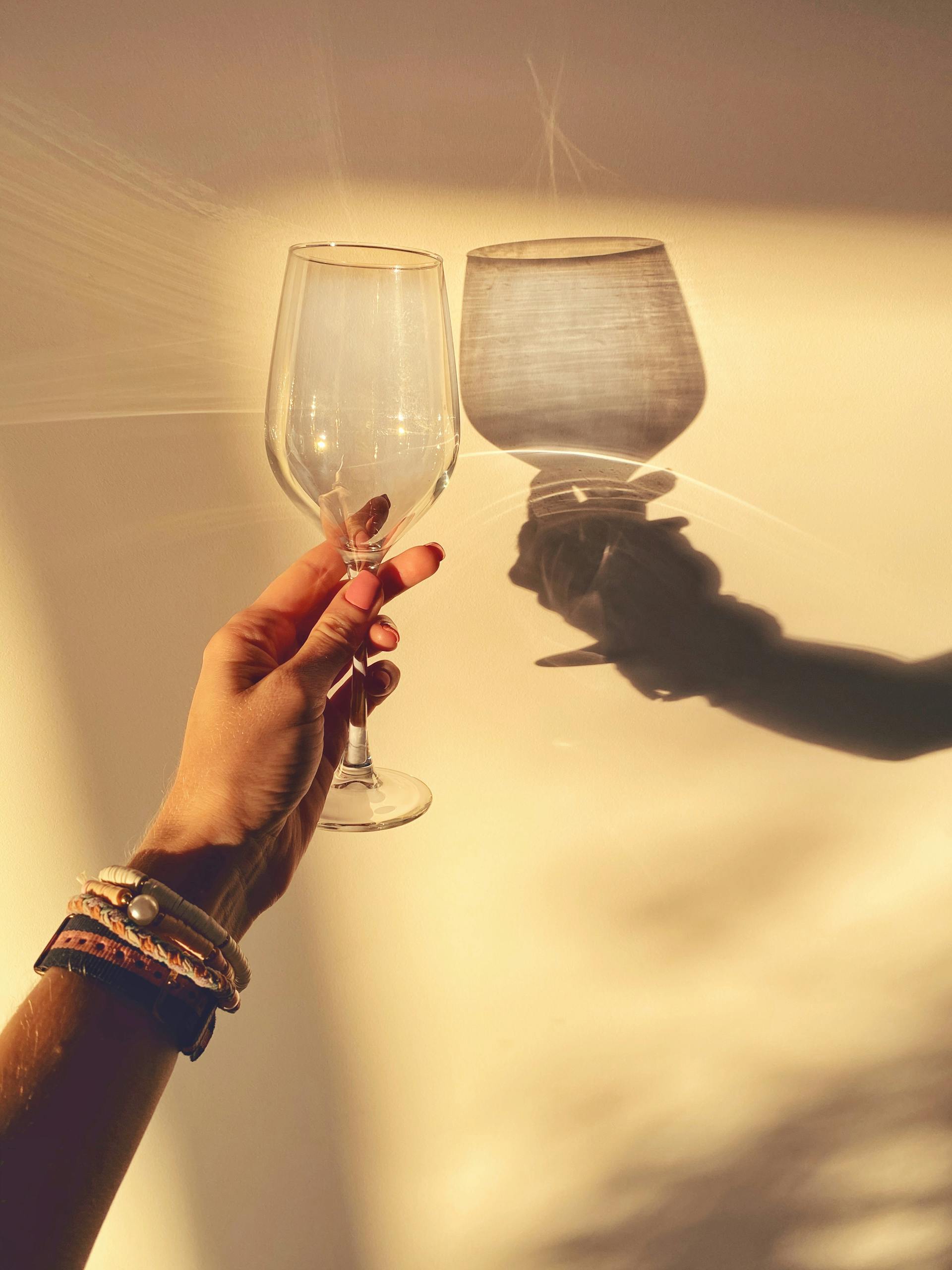 Eine Person erhebt ihr Glas | Quelle: Pexels