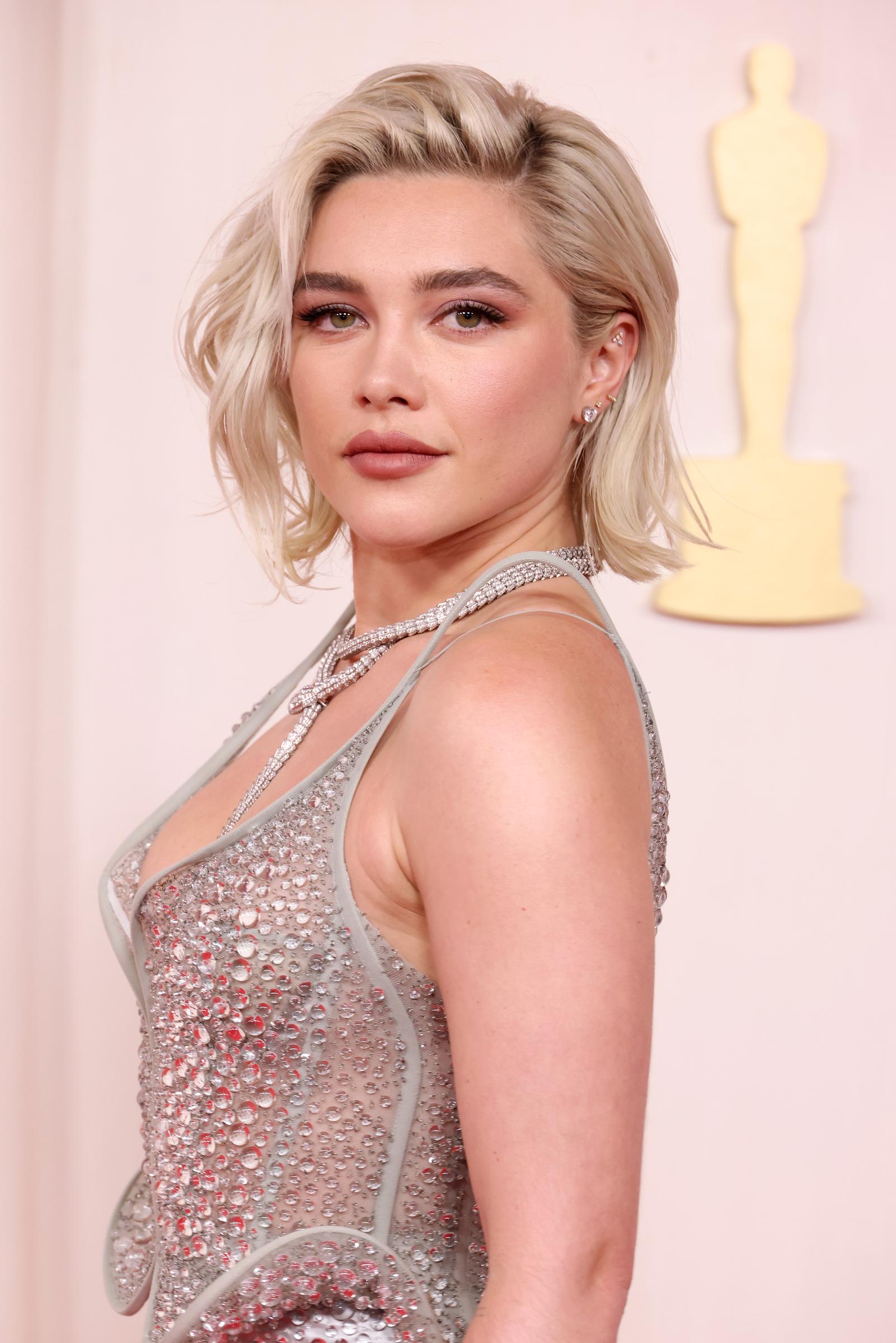 Florence Pugh besucht die 96th Annual Academy Awards am 10. März 2024 in Hollywood, Kalifornien. | Quelle: Getty Images