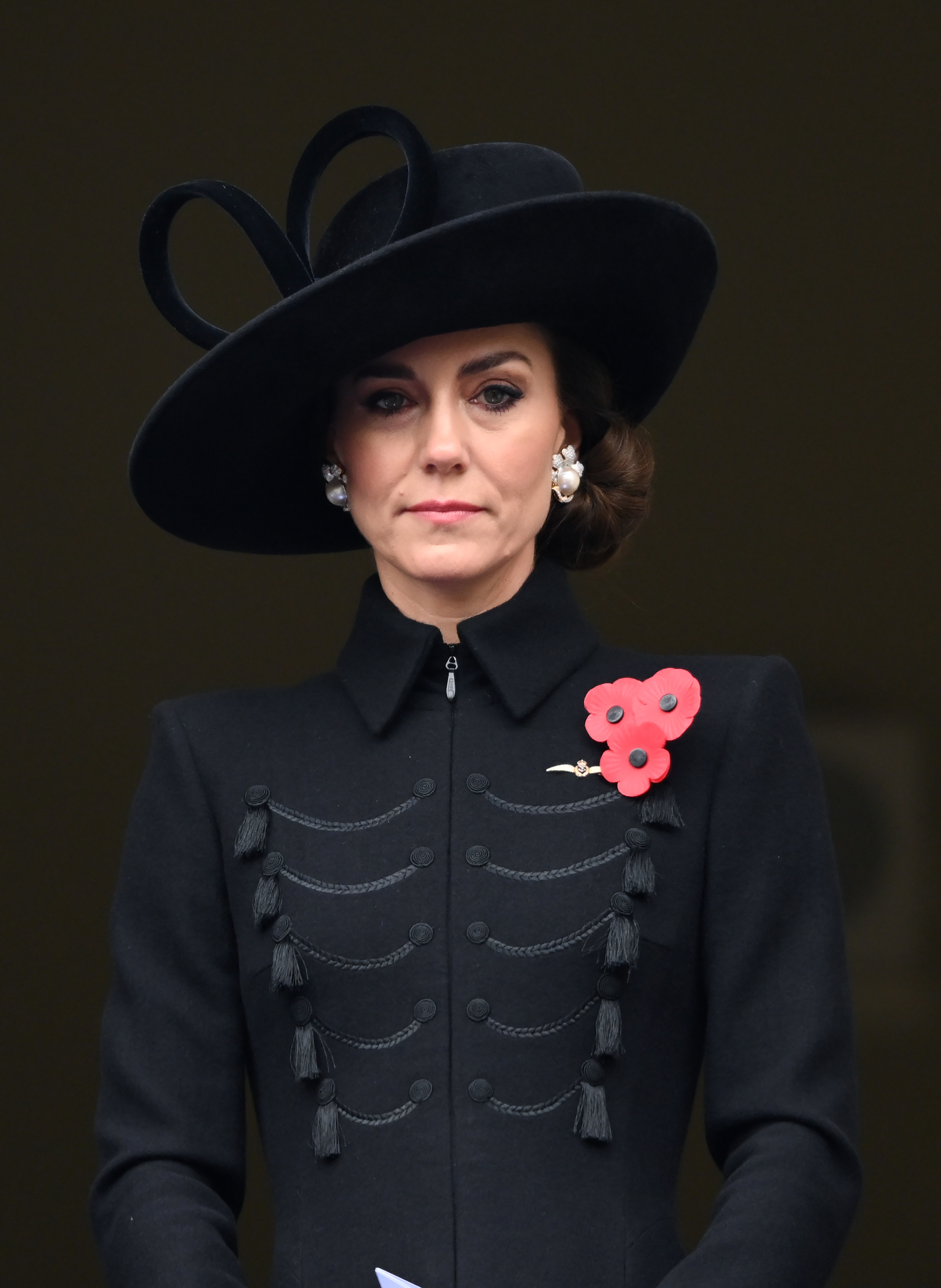 Kate Middleton beim nationalen Gedenkgottesdienst am Cenotaph am 12. November 2023 in London, England | Quelle: Getty Images