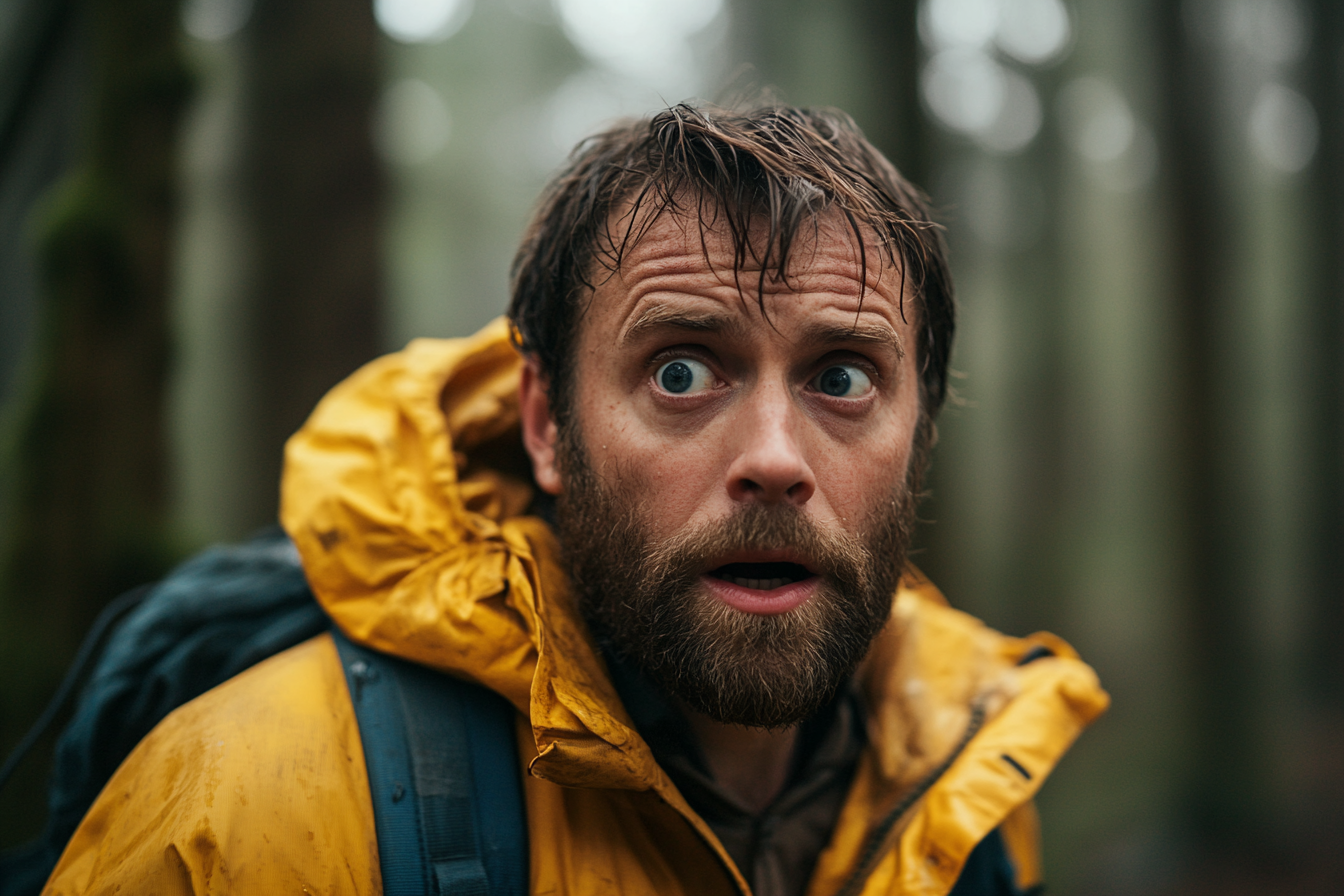 Ein Mann, der in den Wald starrt | Quelle: Midjourney