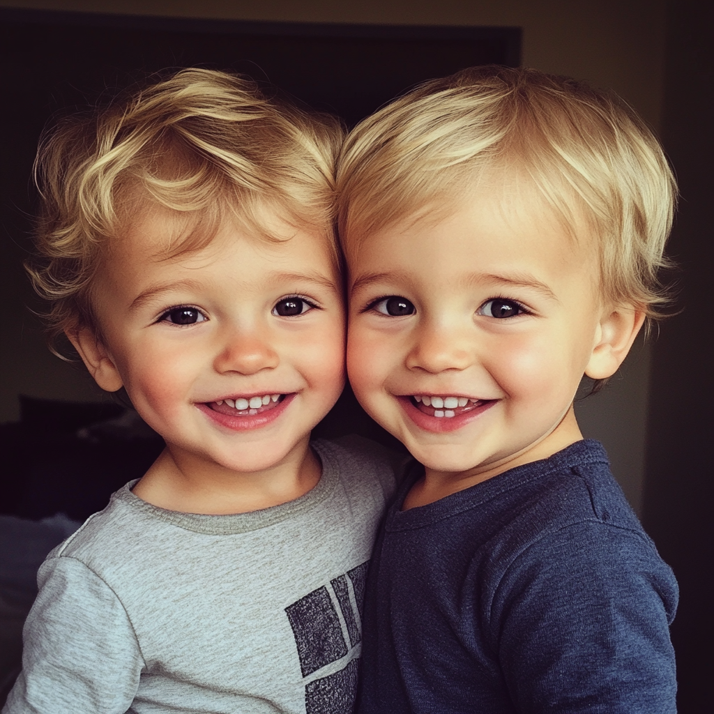 Dois meninos pequenos | Fonte: Midjourney