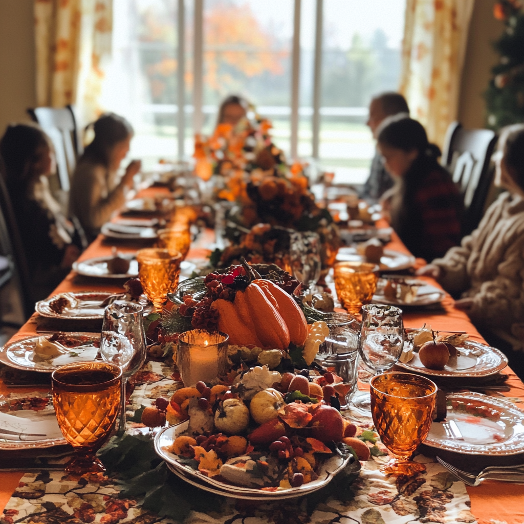 Ein Thanksgiving-Tisch | Quelle: Midjourney