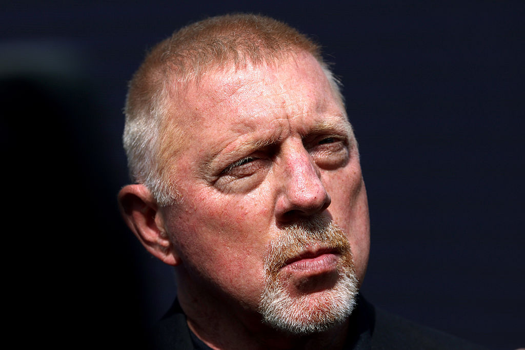 Boris Becker spricht am 18. April 2026 in München, Deutschland, am achten Tag der BMW Open im MTTC IPHITOS mit den Medien. | Quelle: Getty Images