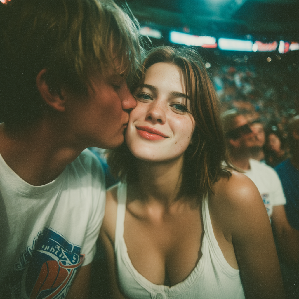 Ein Mann küsst eine Frau | Quelle: Midjourney