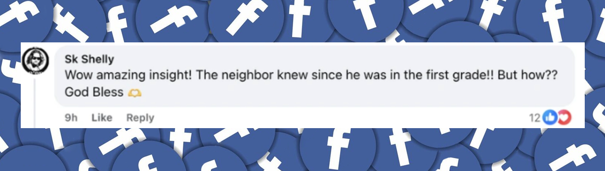 Fan-Kommentar zu der Geschichte, die John Prevost über seinen Bruder Papst Leo erzählt hat, gepostet am 8. Mai 2025. | Quelle: Facebook/ABC News