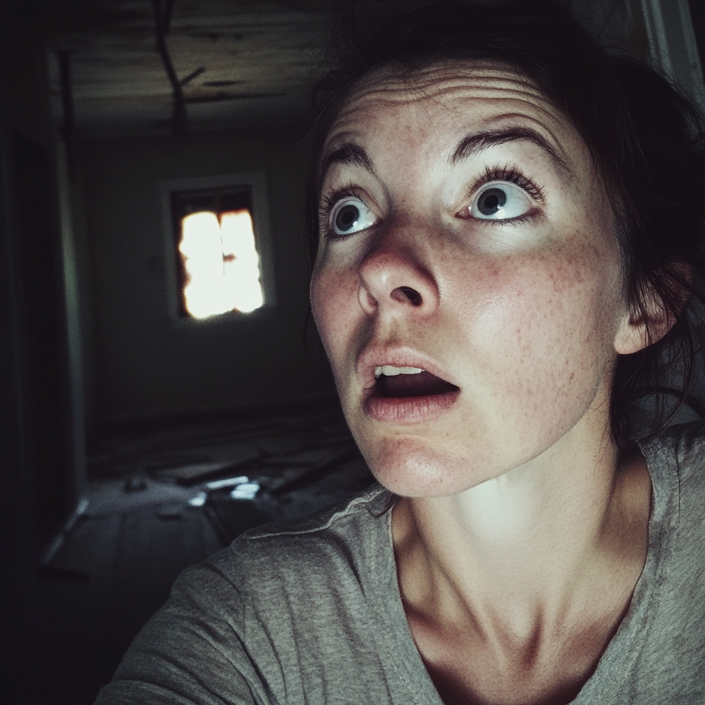 Eine schockierte Frau | Quelle: Midjourney