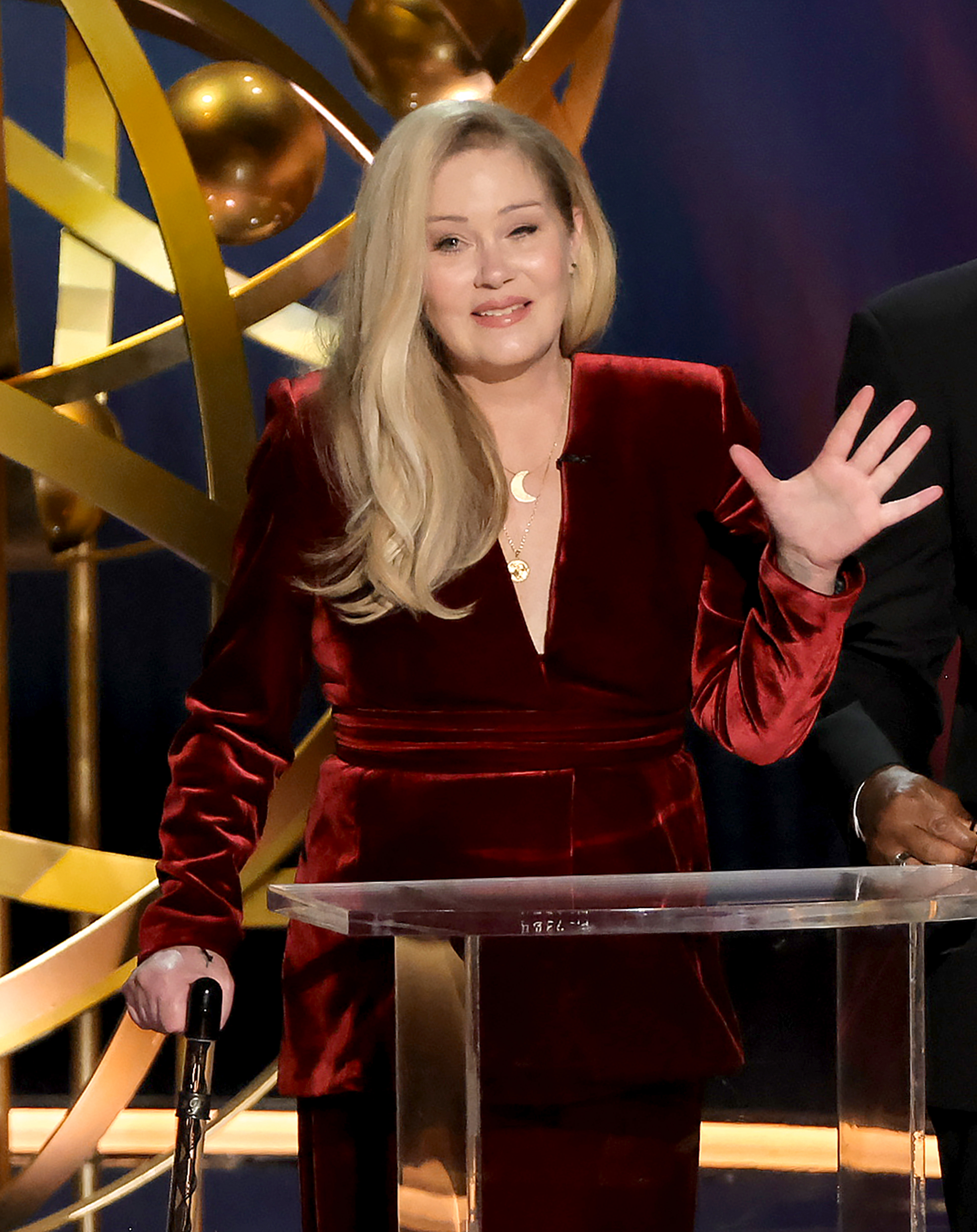 Christina Applegate bei den 75. Primetime Emmy Awards am 15. Januar 2024 in Los Angeles | Quelle: Getty Images