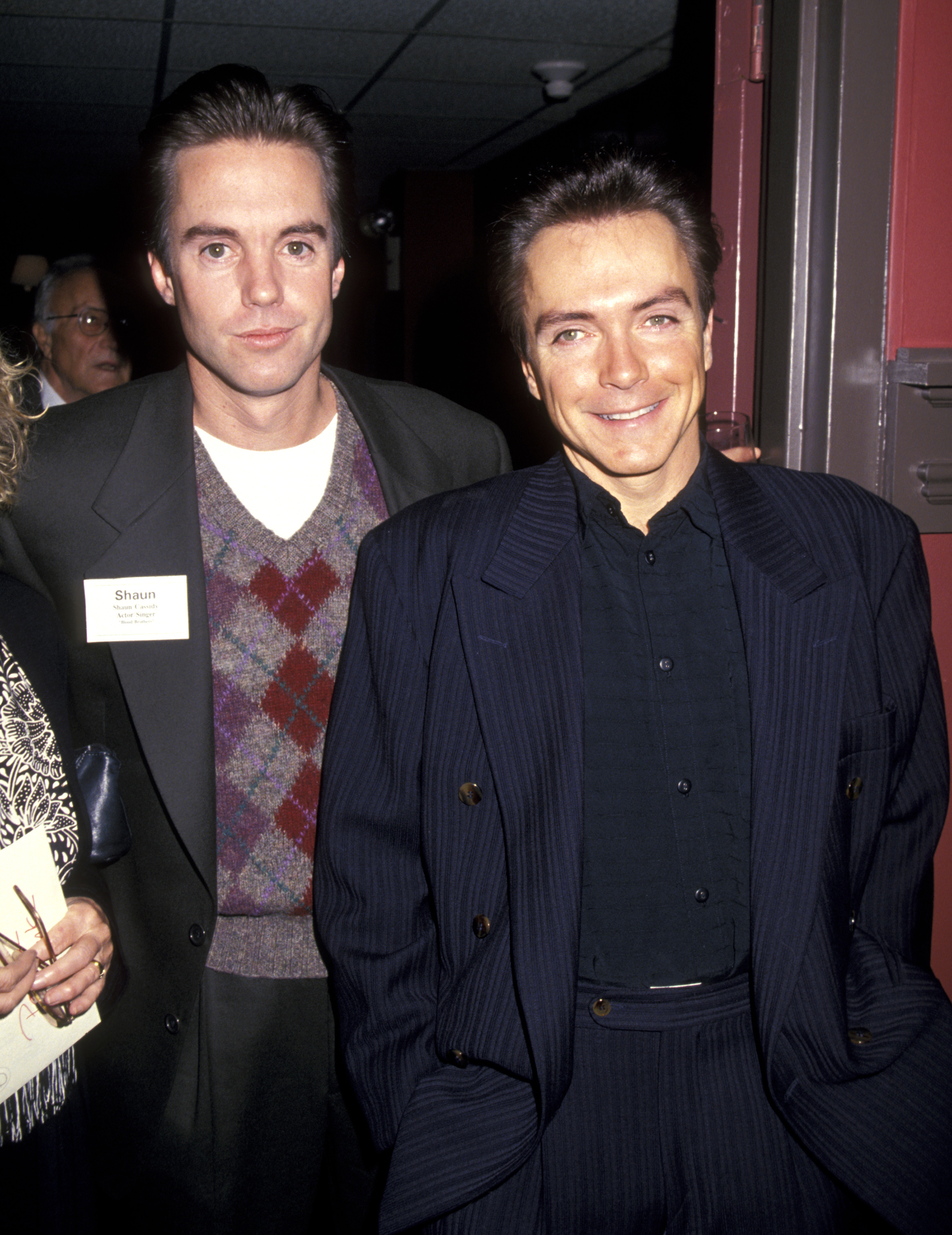 Shaun Cassidy und David Cassidy beim St. Clare's Hospital Benefit Luncheon am 6. Oktober 1993 in New York City | Quelle: Getty Images