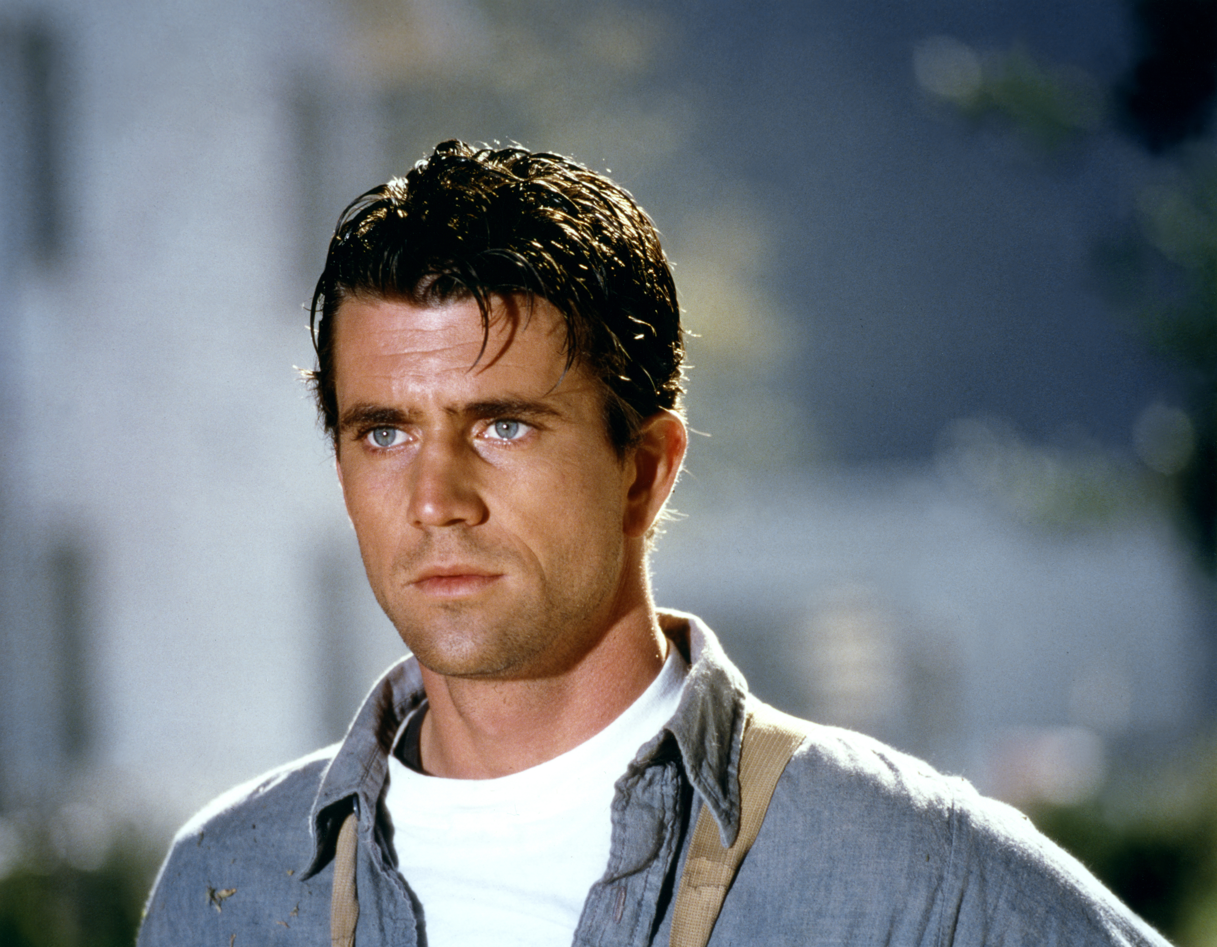 Mel Gibson am Set des Films "The River" von 1984 | Quelle: Getty Images