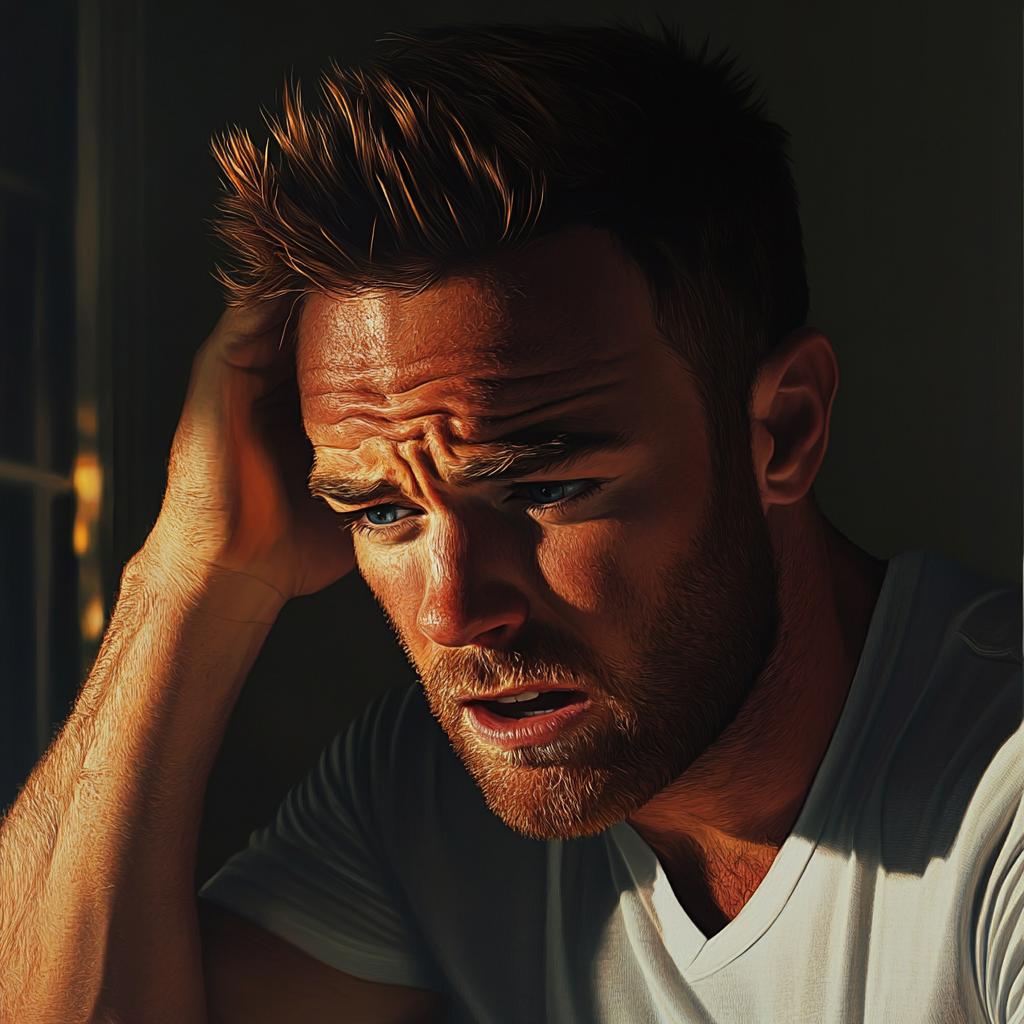 Ein verzweifelter Mann | Quelle: Midjourney