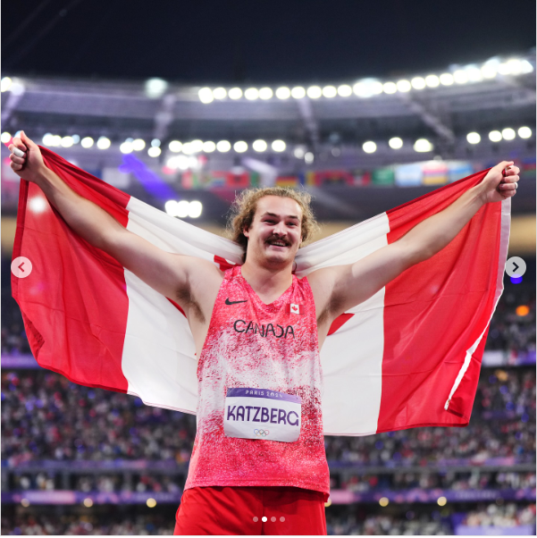 Ein Foto von Olympiasieger Ethan Katzberg, gepostet am 5. August 2024 | Quelle: Instagram/ethankatzberg