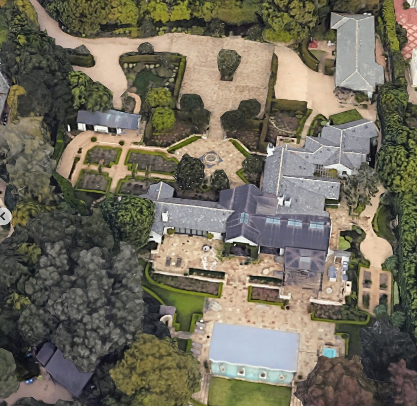 Katy Perrys üppiges Anwesen in Montecito in einem Post vom 14. Oktober 2023 | Instagram/robbreportrealestate