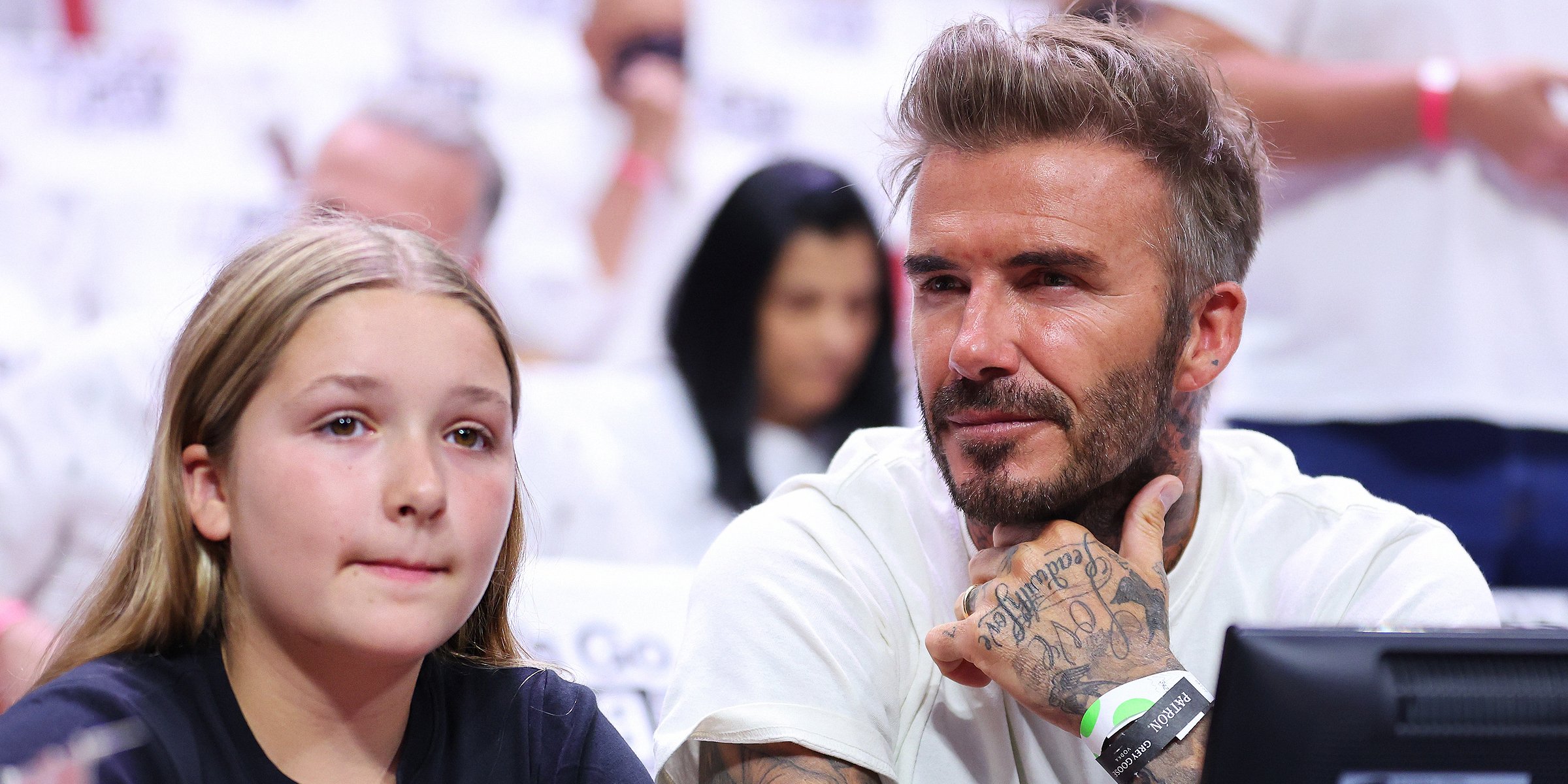 Harper Seven Beckham und David Beckham | Quelle: Getty Images