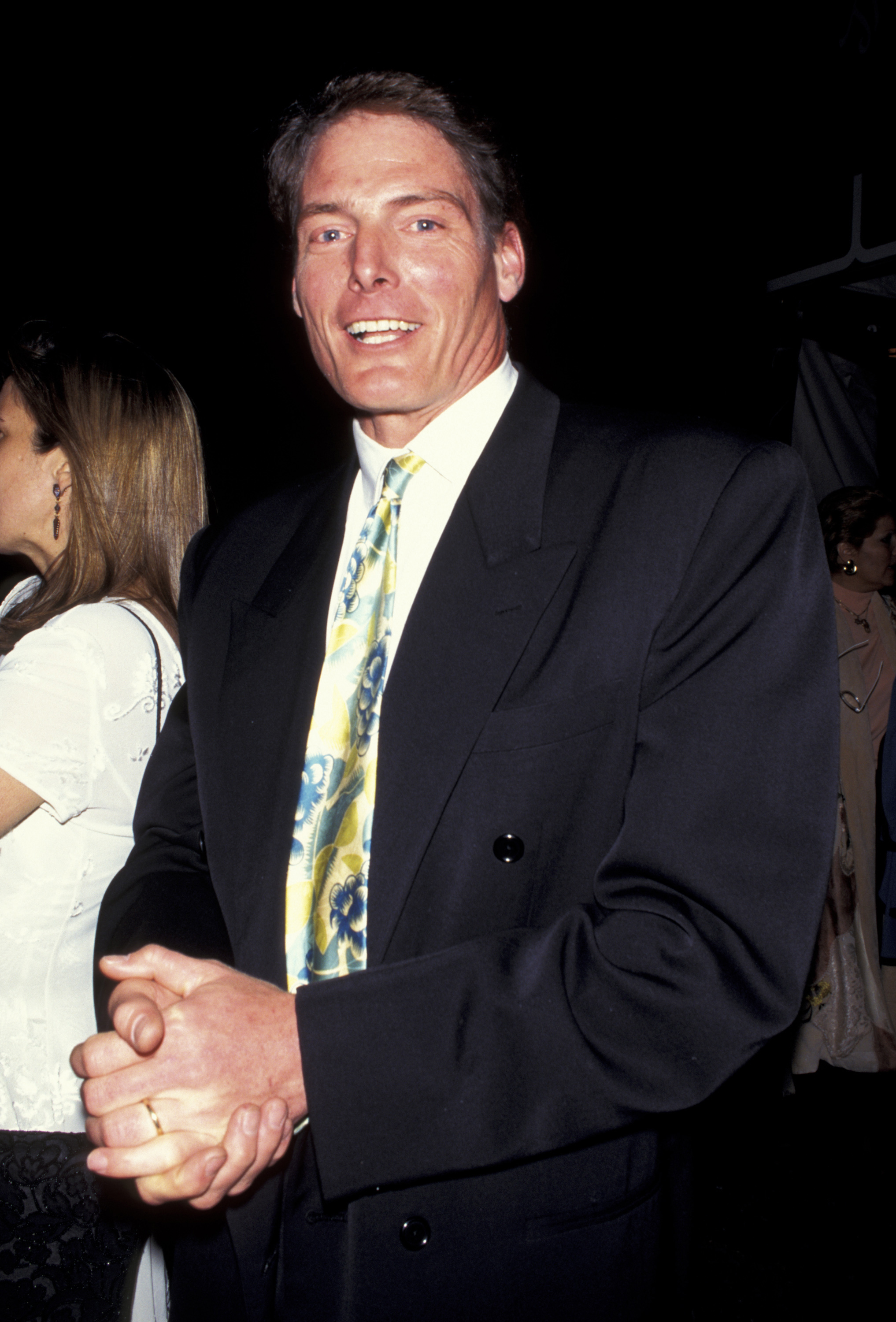 Christopher Reeve auf der "Indiscretions"-Premierenparty in New York City am 27. April 1995. | Quelle: Getty Images