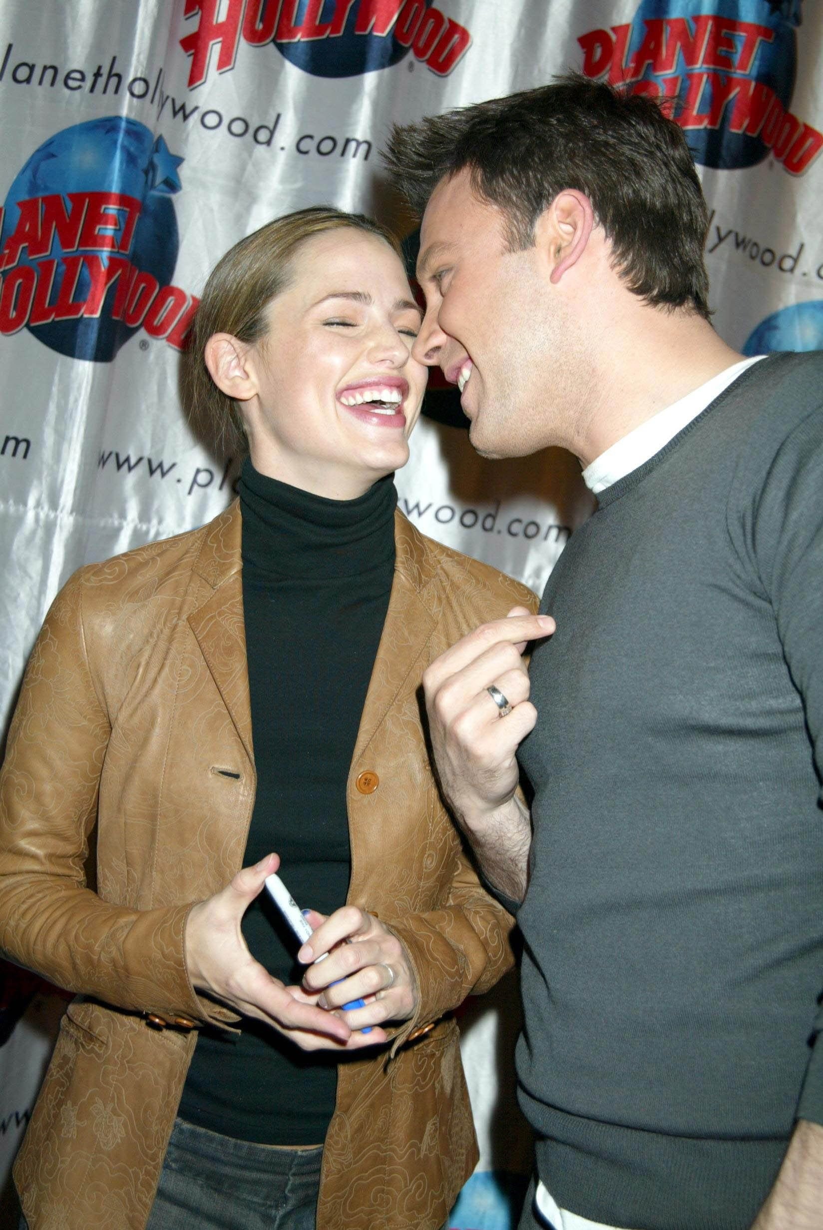 Das ehemalige Paar während der Privatvorführung von "Daredevil" im Planet Hollywood in New York | Quelle: Getty Images