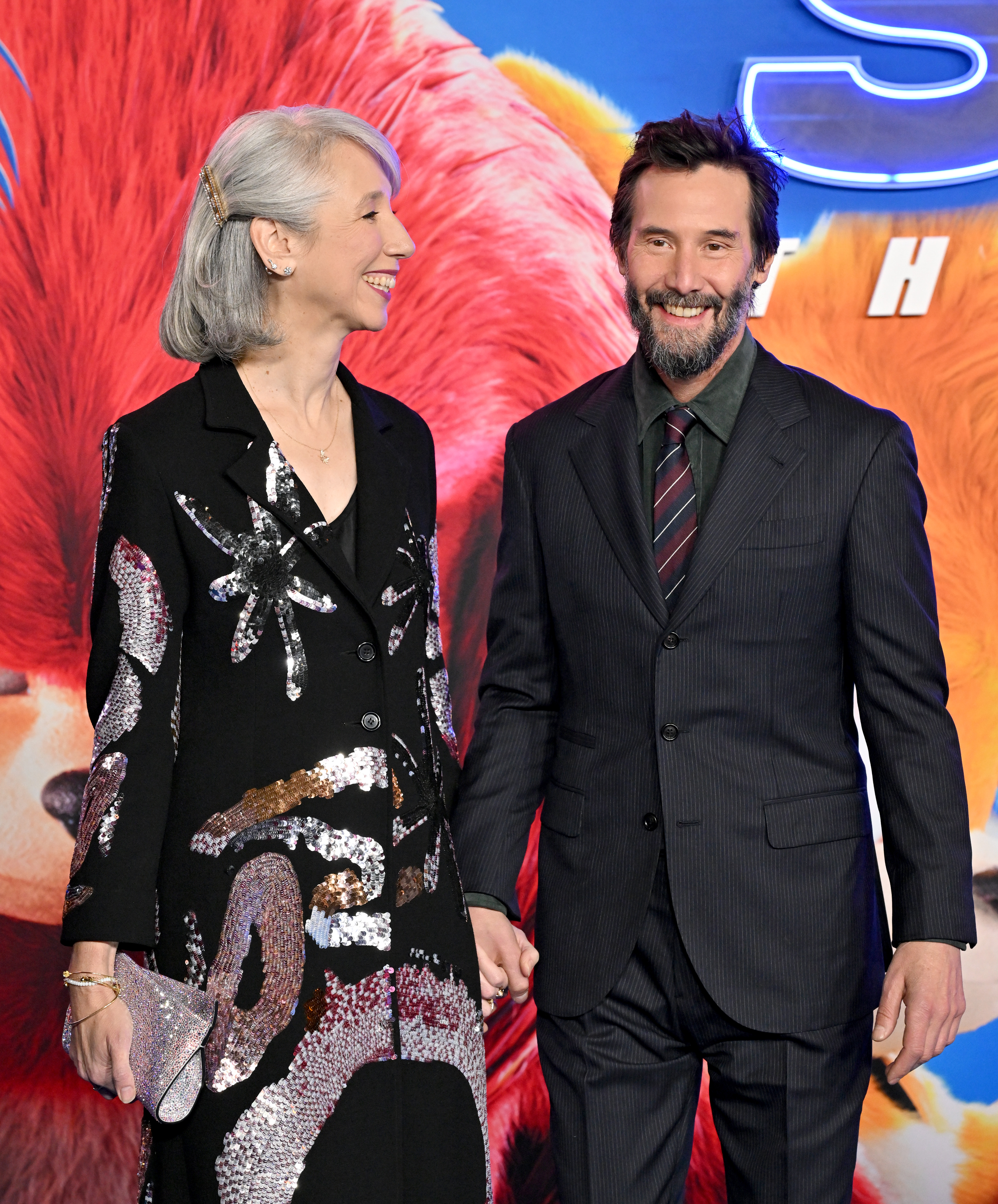 Alexandra Grant und Keanu Reeves am 16. Dezember 2024, in Hollywood, Kalifornien | Quelle: Getty Images