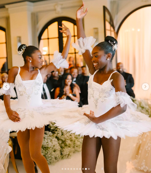 Die Ballerinas tanzen auf der Hochzeit von LeToya Luckett und Taleo Coles, Gäste bei der Hochzeit von LeToya Luckett und Taleo Coles, gepostet am 1. August 2024 | Quelle: Instagram/valeisha