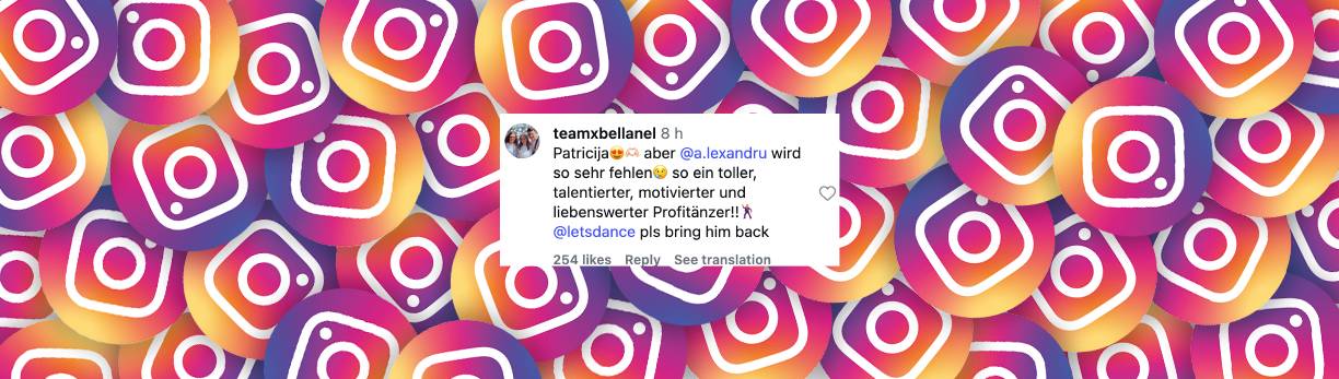Nutzer äußert seine Meinung zum Cast der Tänzer | Quelle: Instagram/letsdance