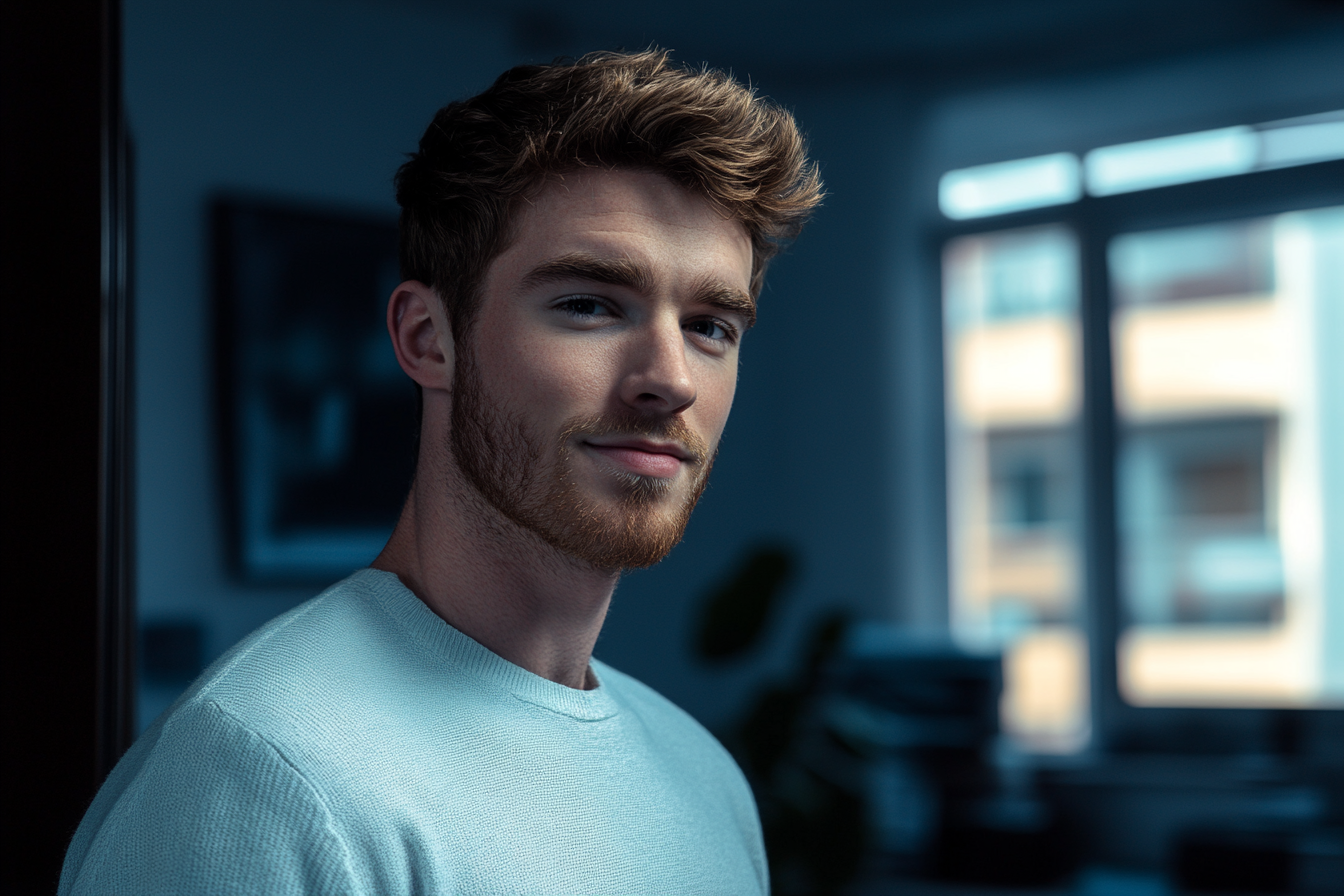 Ein Mann steht in seinem Büro | Quelle: Midjourney
