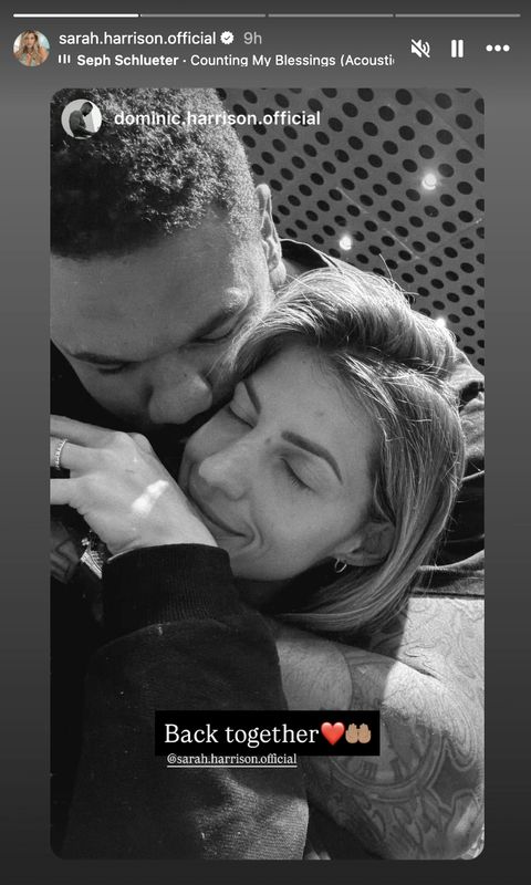 Screenshot aus der Instagram-Story | Quelle: Instagram/sarah.harrison.official