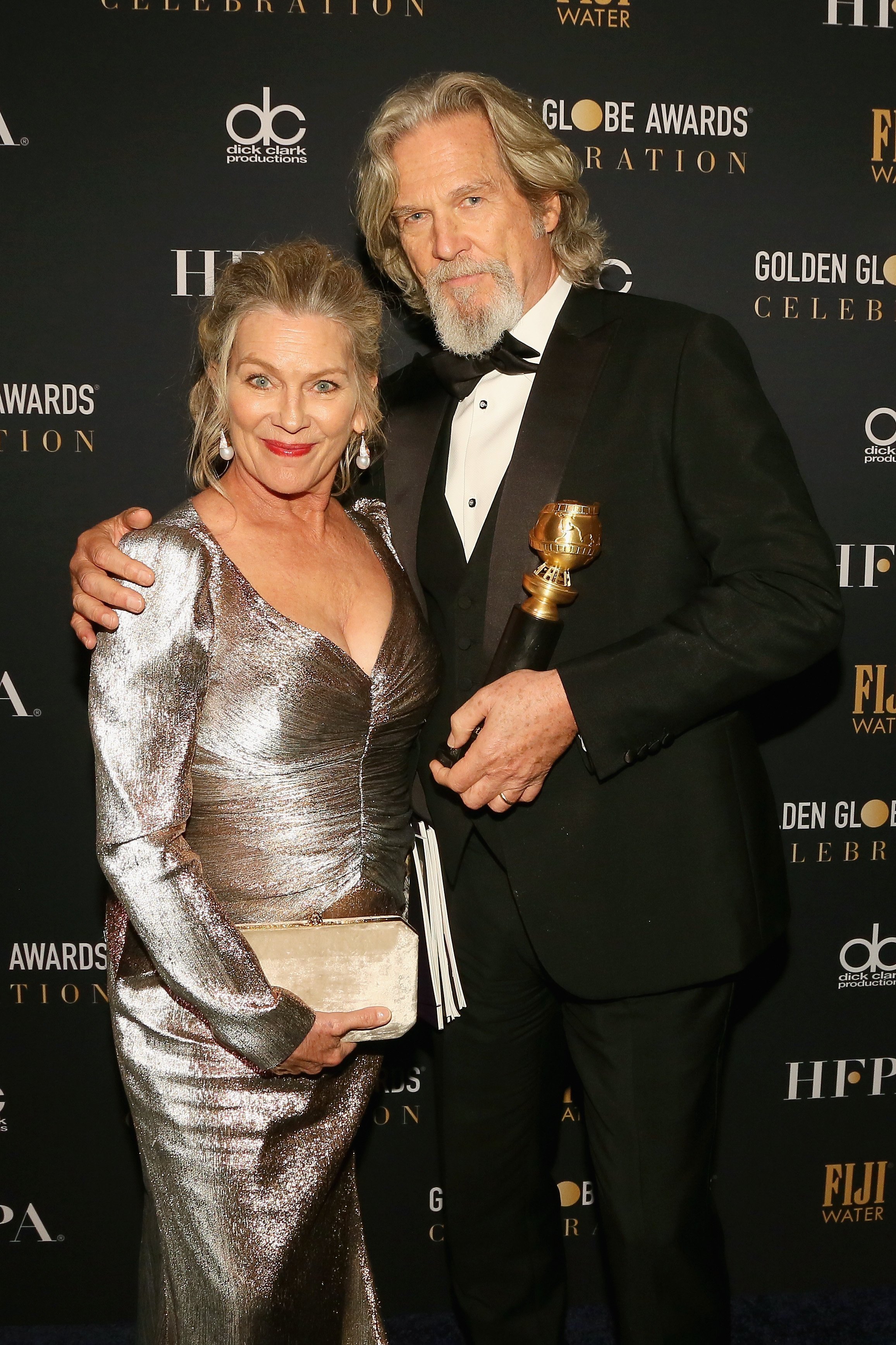 Jeff Bridges und Susan Geston bei der 76th Annual Golden Globe Awards Celebration in Los Angeles, Kalifornien am 6. Januar 2019 | Quelle: Getty Images.