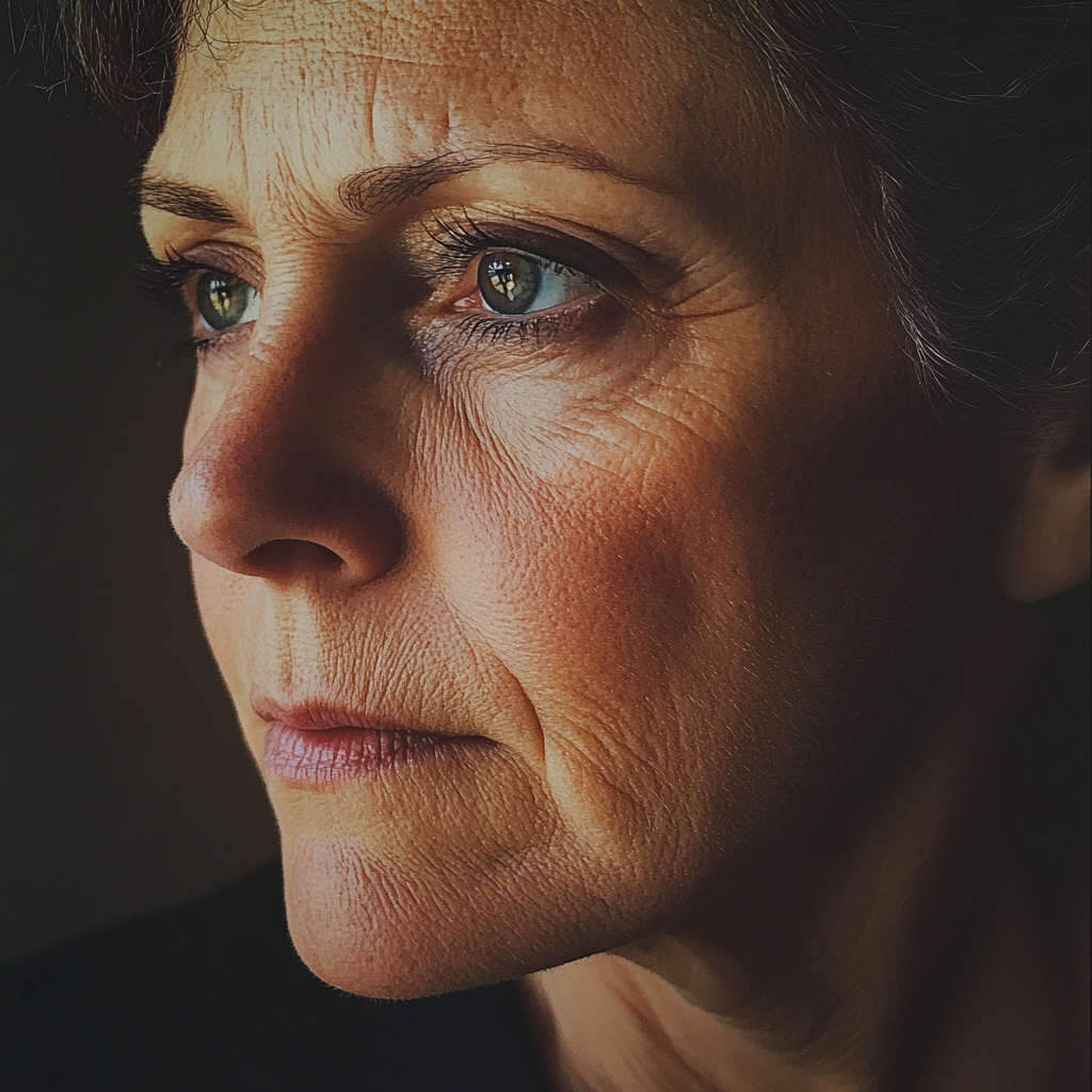 A close-up of an older woman | Source: Midjourney