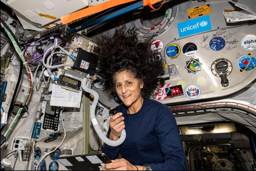 Ein Foto von Sunita Williams im Weltraum, gepostet am 24. August 2024 | Quelle: X/NASA