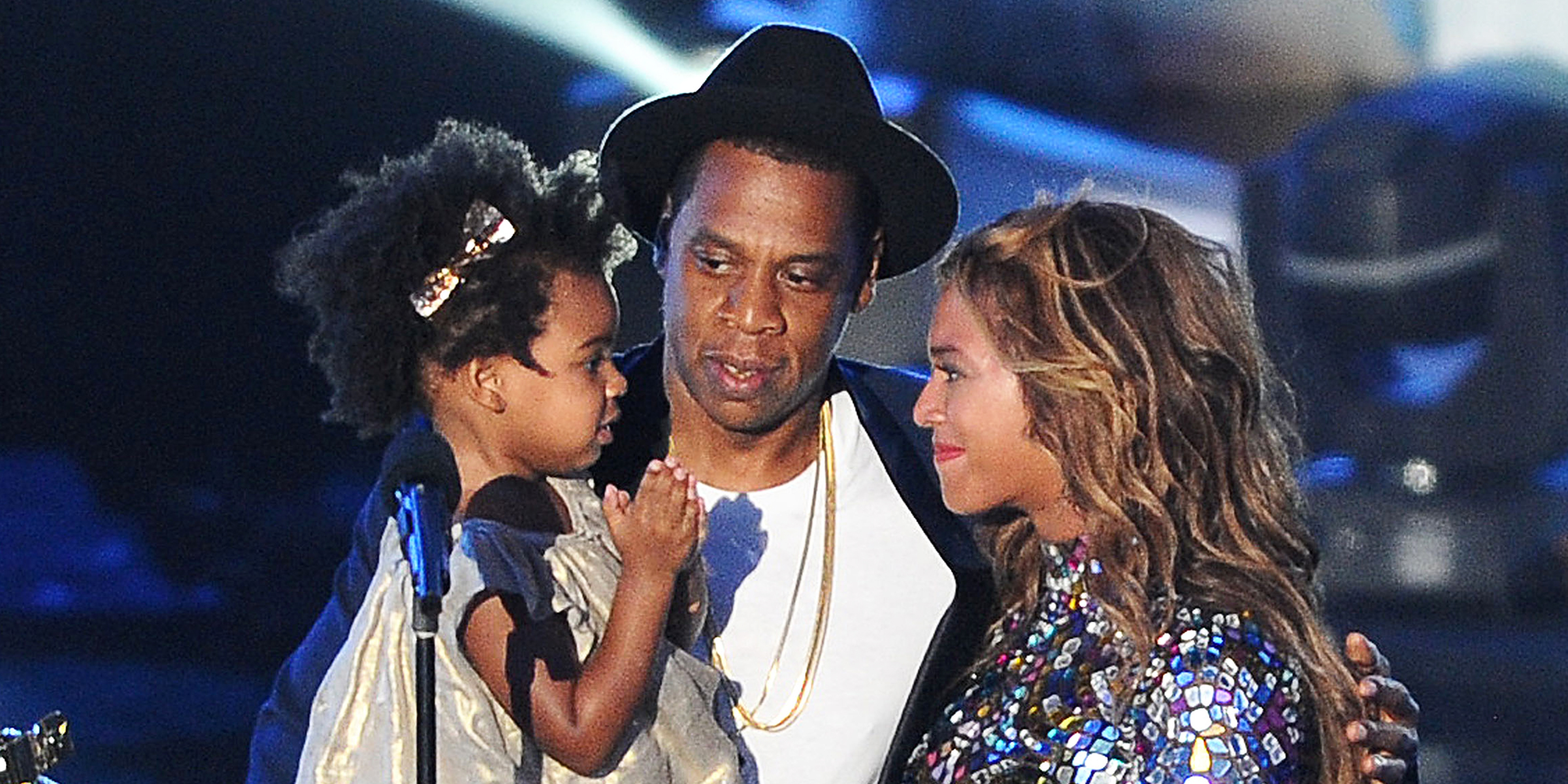 Blue Ivy Carter, Jay-Z, und Beyoncé | Quelle: Getty Images