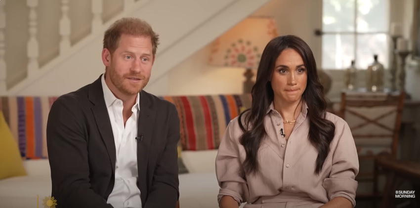 Prinz Harry und Meghan Markle während eines Interviews mit "CBS News" am 1. August 2024 | Quelle: YouTube/@CBSSundayMorning