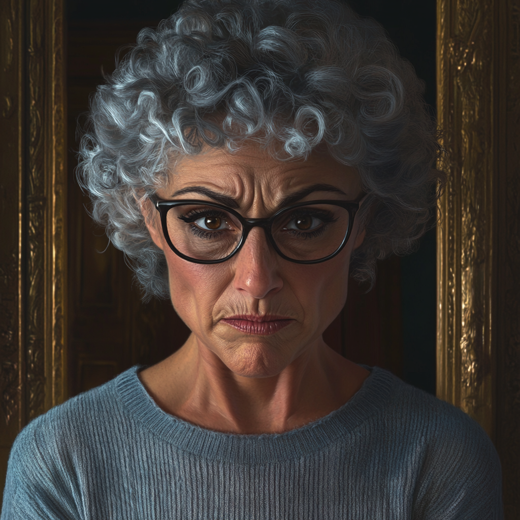 Wściekła kobieta w drzwiach | Źródło: Midjourney