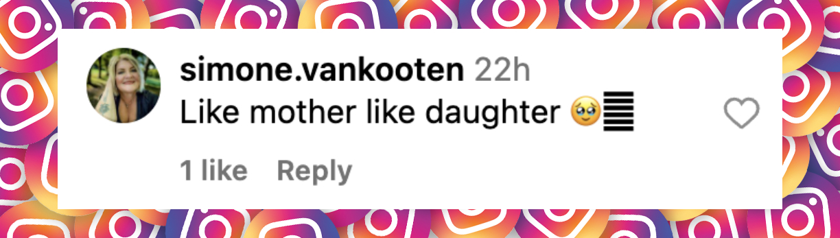 Fan-Kommentar über Riley Keough und ihre zweijährige Tochter, gepostet am 8. Oktober 2024 | Quelle: Instagram/rileykeough