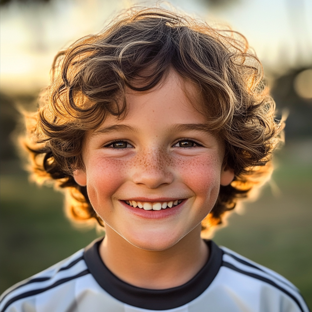 Ein lächelnder kleiner Junge | Quelle: Midjourney