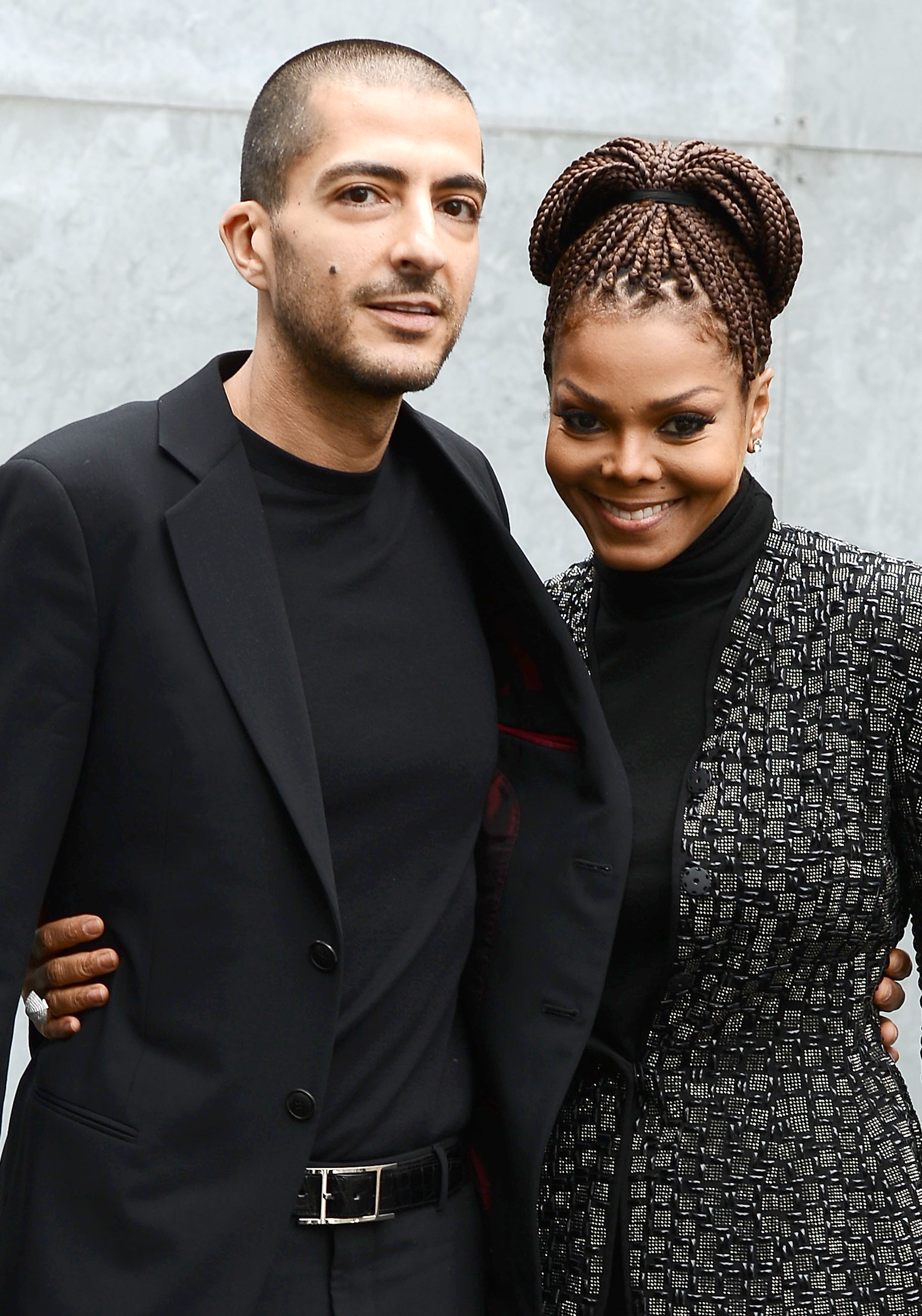 Wissam al Mana und Janet Jackson bei der Giorgio Armani Modenschau während der Milan Fashion Week Womenswear Fall/Winter 2013/14 am 25. Februar 2013 in Mailand, Italien | Quelle: Getty Images